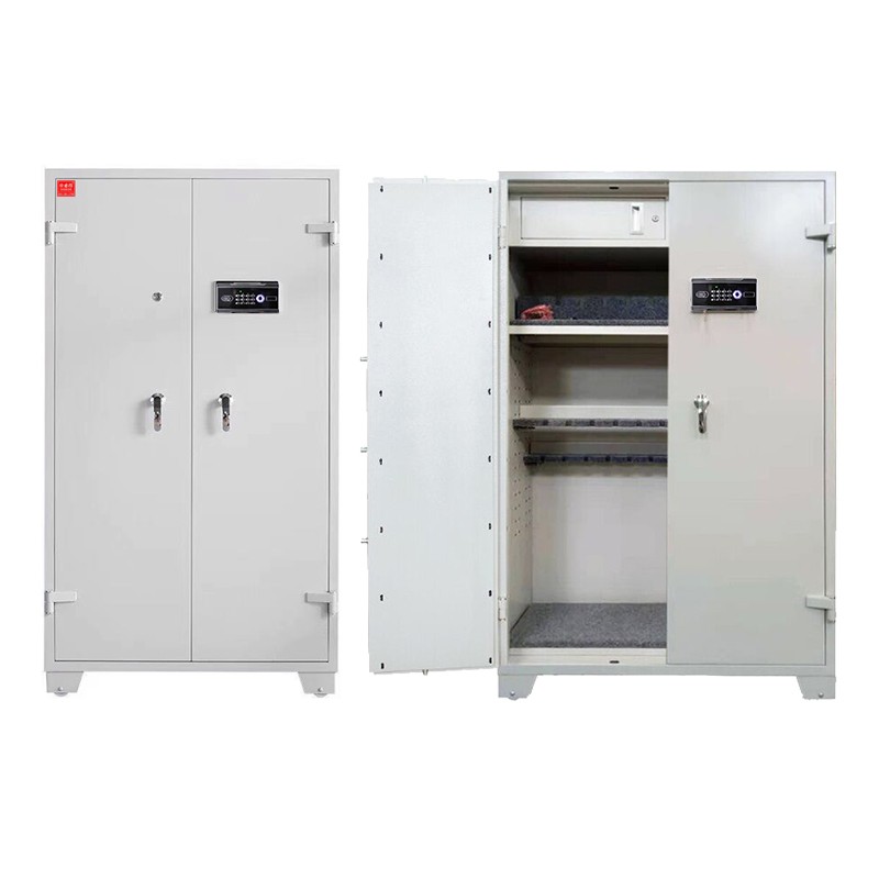 仕必得（SHIBIDE)加厚工具柜存储柜指纹智能柜密码锁钢制保管柜存储柜存放柜保管柜加厚带滑轮装备柜器材柜  银色  