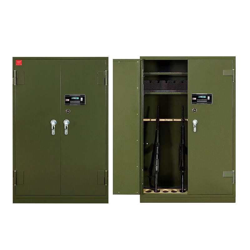 仕必得（SHIBIDE)密码加厚指纹智能柜密码锁钢制保管柜存储柜存放柜保管柜加厚带滑轮 密码锁 装备柜器材柜  军绿色  