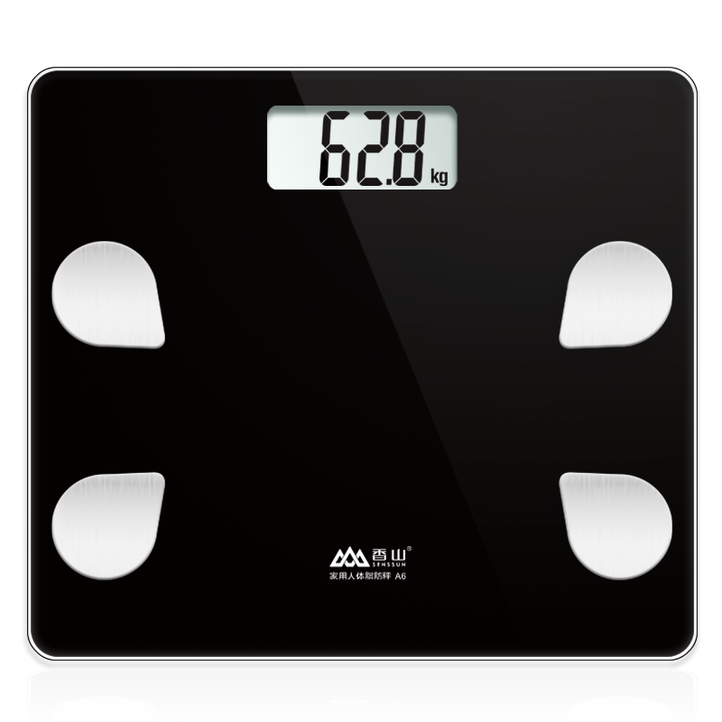 香山智能体脂秤A6  黑色  