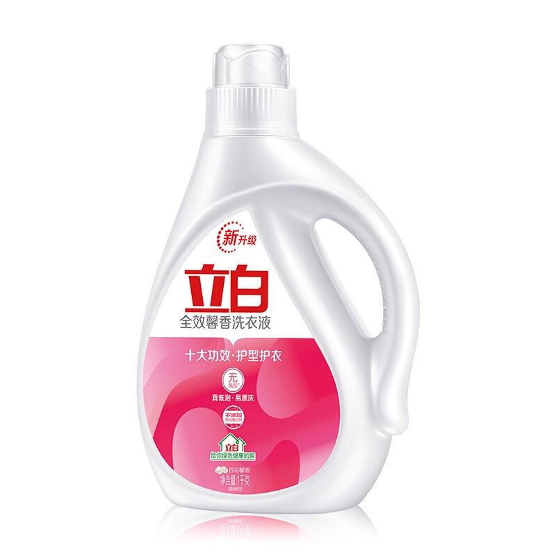 立白全效馨香洗衣液1kg单位：瓶 白色