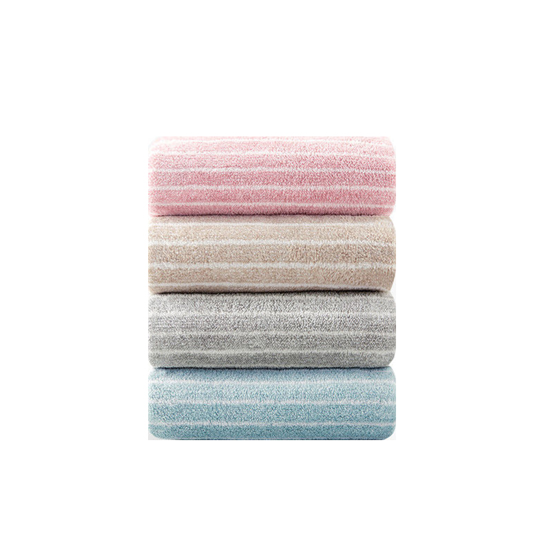 三利 蕴竖条面巾 8457-1  35*72cm 75g 面巾4条装 单位 套 混色4条装