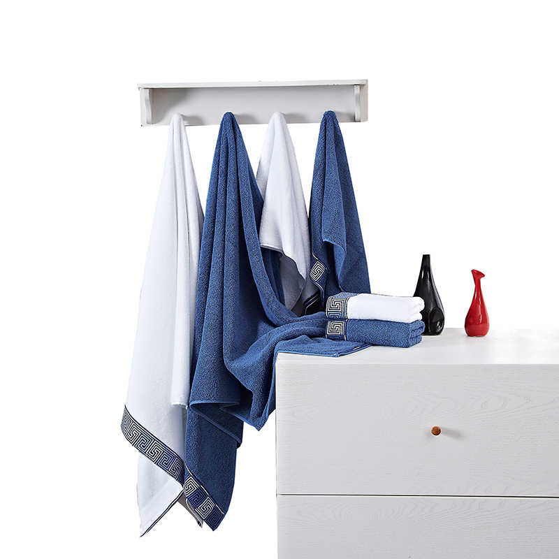 恒源祥丝带题字浴巾三件套HYX050MJ  白色  