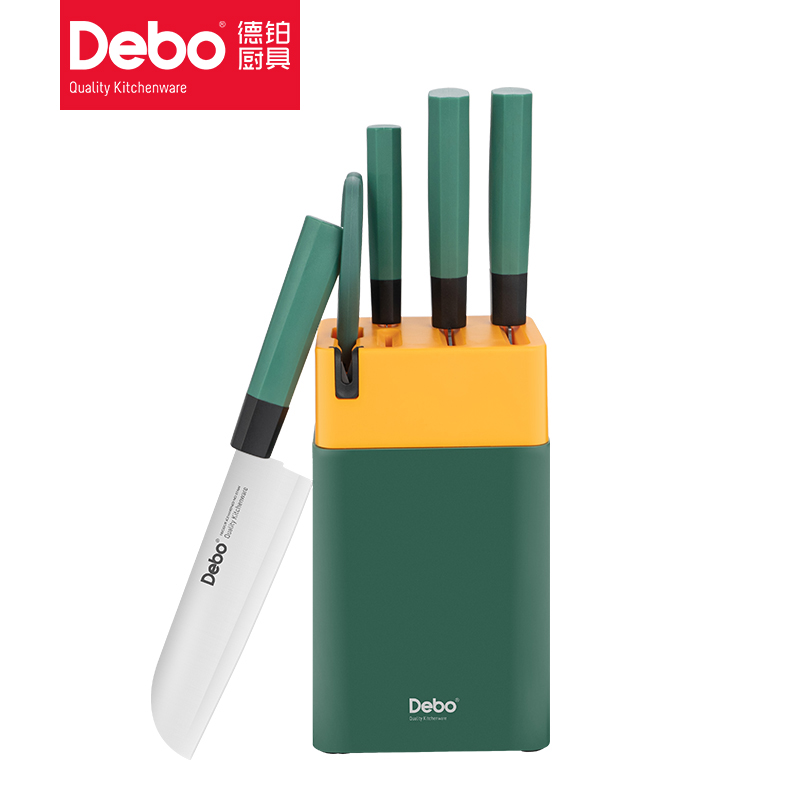 Debo（德铂）克拉米 套装刀具 6件套DEP-800（单位：套）绿色  绿色  