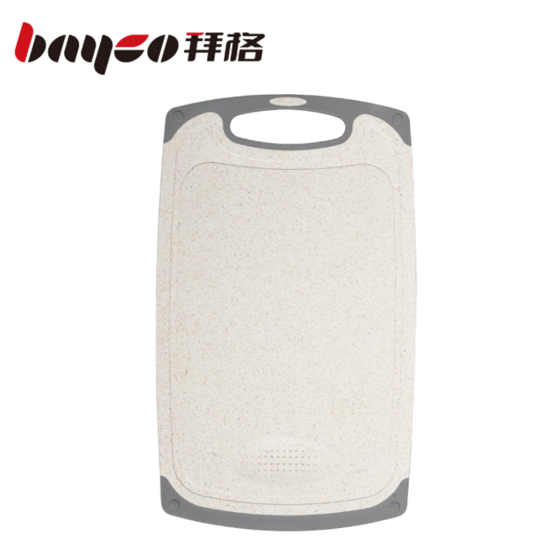 拜格 防霉小麦秸秆多功能双面菜板  BX5832  35*21CM 象牙色（单位：个） 象牙色