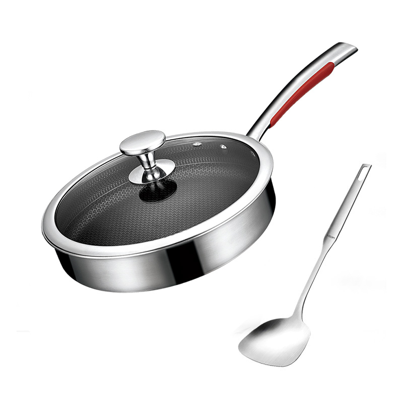 康巴赫 煎锅第三代蜂窝316L JFG26A3 26cm 不锈钢色（单位：套）