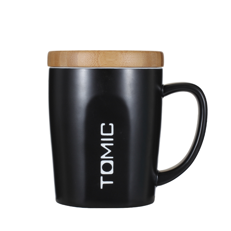 特美刻（TOMIC） TCL1314 400ml 手柄陶瓷杯马克杯 黑色（单位：个）