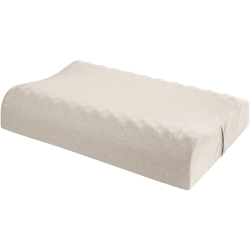 8H天然乳胶舒压按摩枕Z3  混米色  