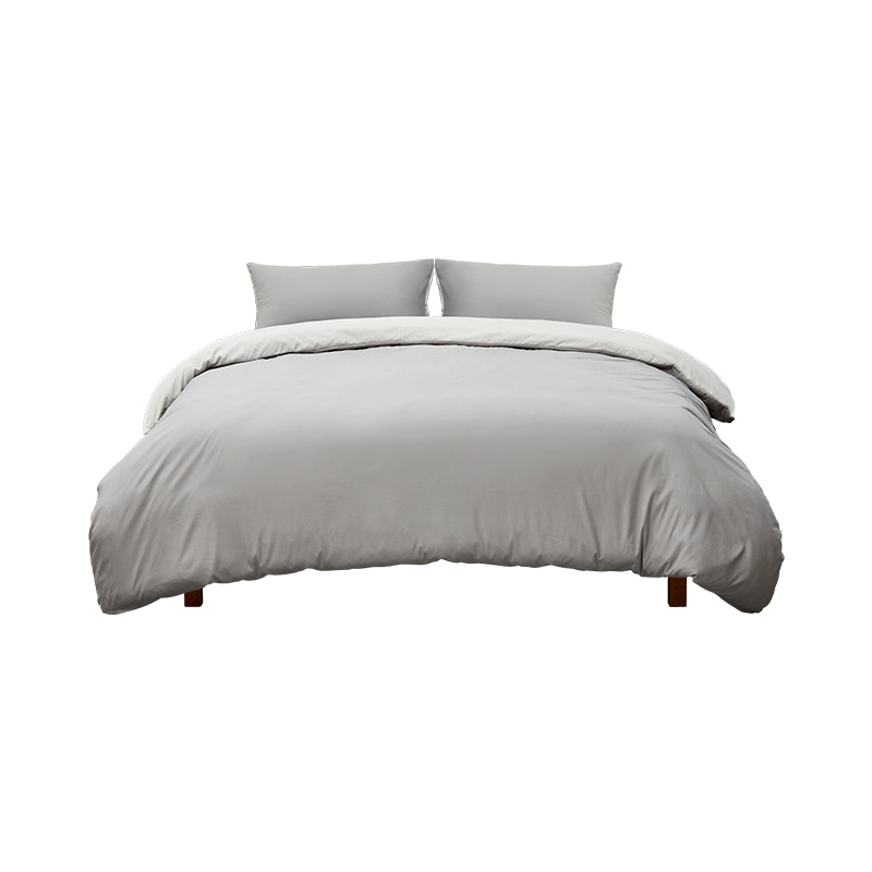 8H Clean咖啡纱暖绒抗菌四件套 JK  1.8米床四件套 鸽子灰  