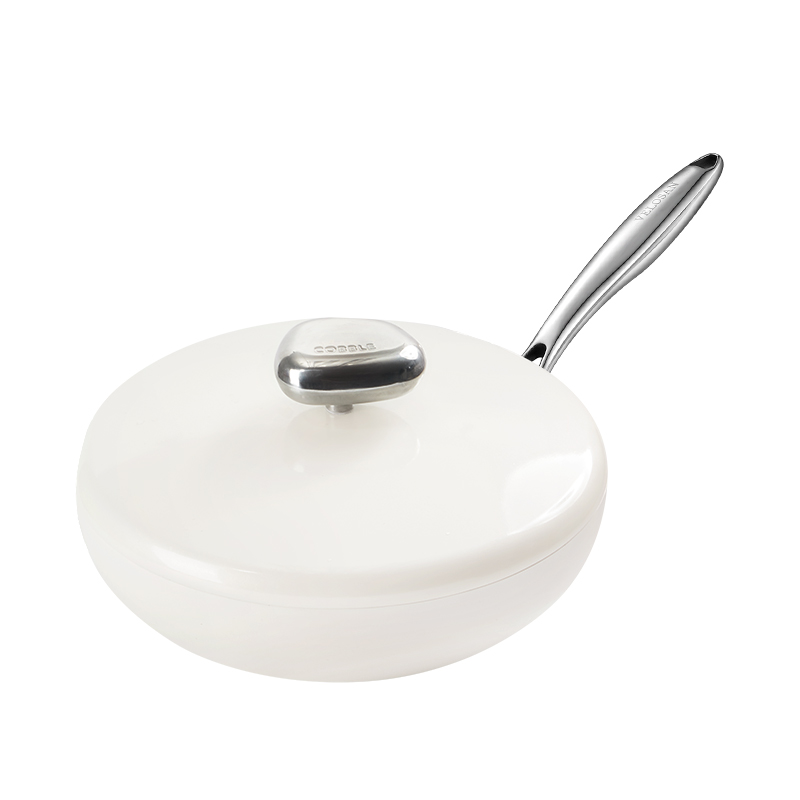 温仑山（VELOSAN） VE1110b 26cm 鹅卵石不粘煎锅 白色（单位：个）