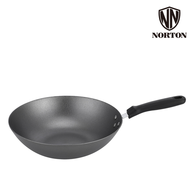 NORTON 典厨生铁煎炒锅1JDC032（单位：套）  黑色  