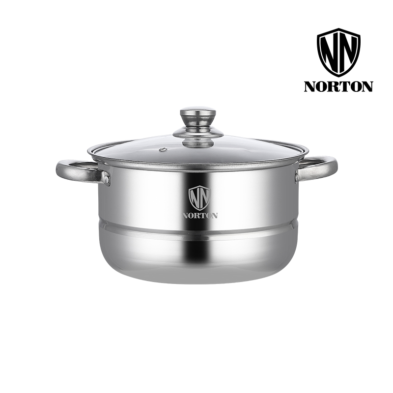 NORTON 欧克斯三层蒸锅2ZOKS026（单位：套） 不锈钢色