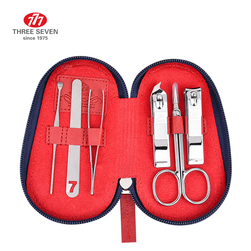 THREE SEVEN（777） 修容美护指甲剪套装 6件套 TSM-714（单位：套 ） 红色