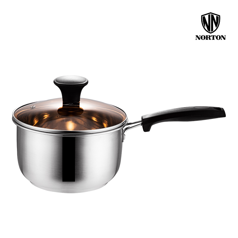 诺顿迪菲复合钢奶锅3TDF020  不锈钢色  