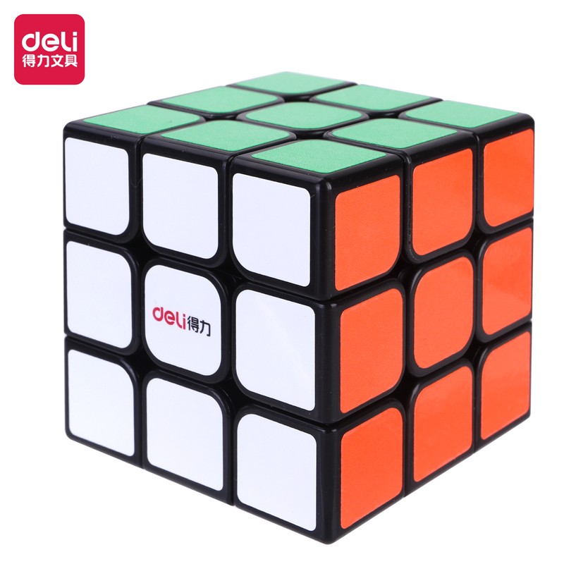 得力(deli)3阶魔方 三阶比赛专用魔方 儿童男孩女孩益智玩具减压速拧顺滑 74502  混色  