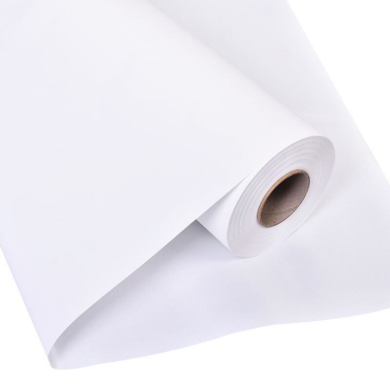 普伟户内防水白画布 145g 影楼喷绘写真挂轴涂层细腻布纹紧 50米/卷 宽度1.52米  白色  