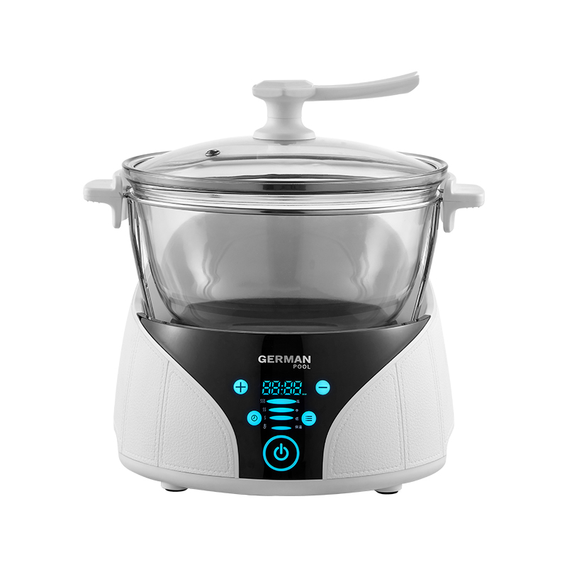 德国宝GMD-305慢炖锅白色家用5L容量  钢琴白  