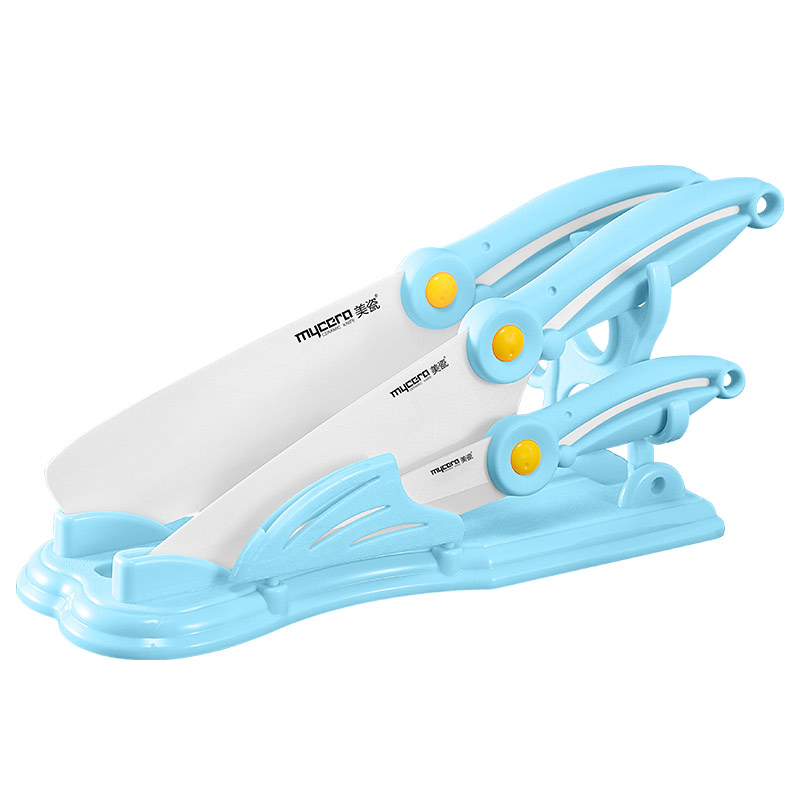 美瓷（mycera）火烈鸟系列陶瓷刀四件套THLN02S（单位：套） 蓝色