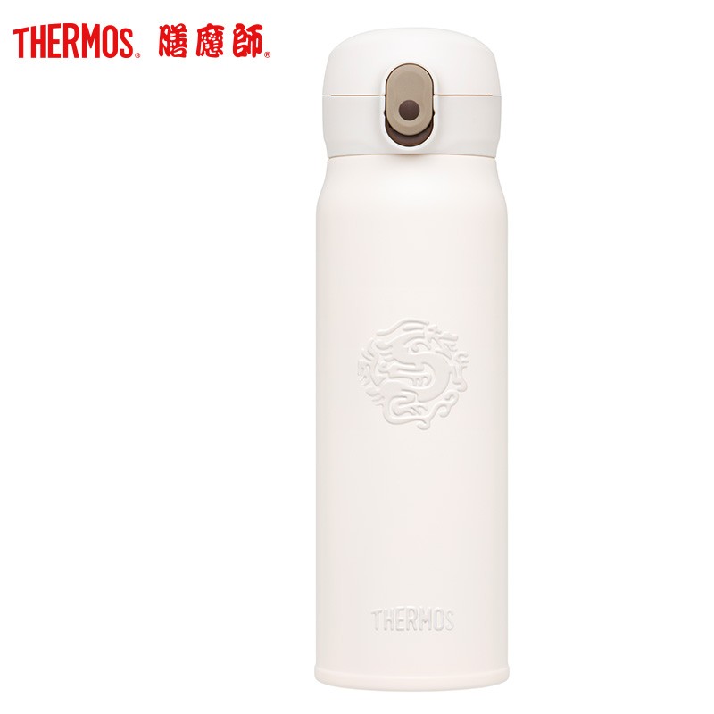 THERMOS（膳魔师）高真空保温杯TCMC-552S五行龙运杯550ml 白色