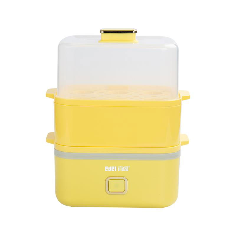 EDEI宜阁 自动断电家用双层小型蒸蛋早餐机 0.8L容量 YG-ZD606 （单位：台) 黄色 黄色