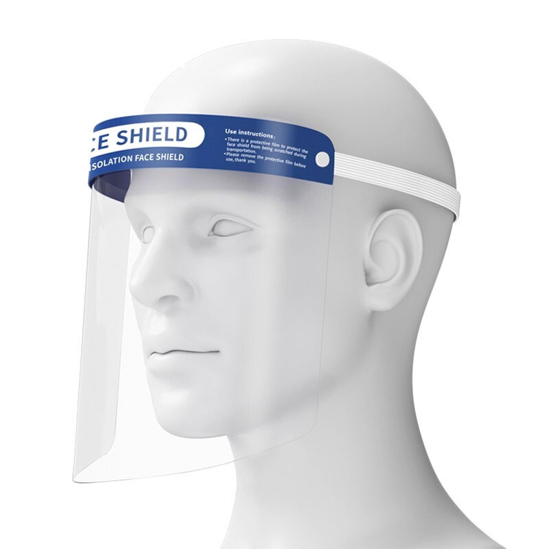 海氏海诺 医用隔离面罩 10片 一次性高清透明防护面罩面屏  白色  