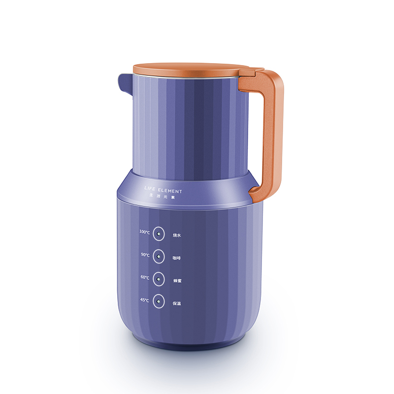 生活元素（LIFE ELEMENT）电水壶 烧水壶迷你电热水壶 食品级304不锈钢水壶 智能保温 蜂蜜 咖啡杯多功能恒温保温水壶 I150 蓝色 0.8L 个 蓝色