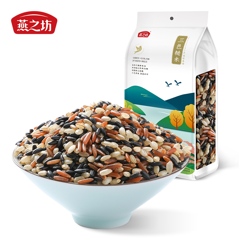 燕之坊 三色糙米1kg（单位：袋） 本白色