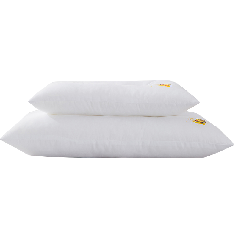 LOVO可水洗防螨抗菌子母枕 小黄鸭 35*55cm白色（单位：套） 白色