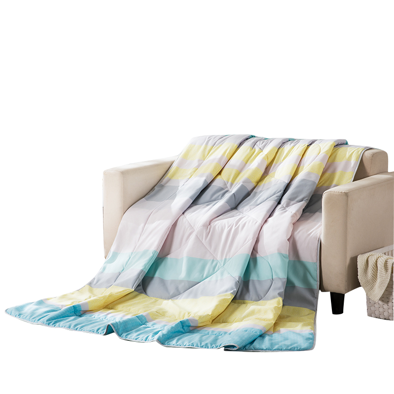 LOVO四季多彩防螨夏被新一代 蓝色 花色