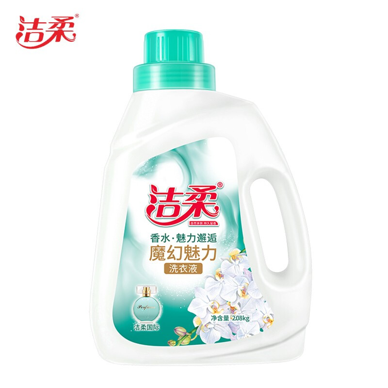 洁柔 香水.魅力邂逅魔幻魅力洗衣液2.08KG(单位：瓶)绿色  绿色  