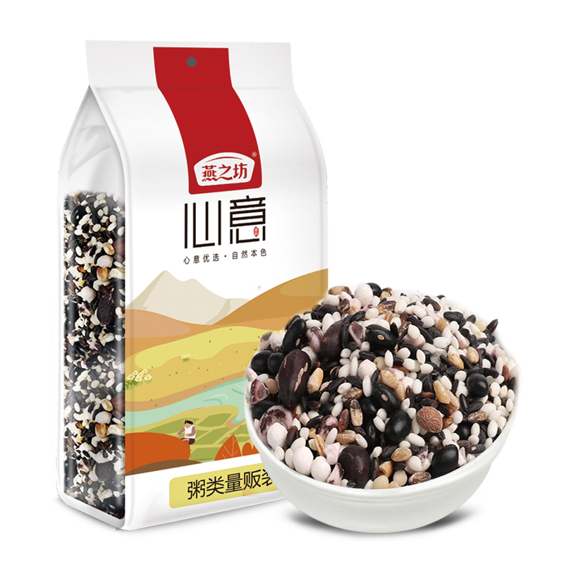 燕之坊五黑八宝粥1kg（单位：袋） 黑色