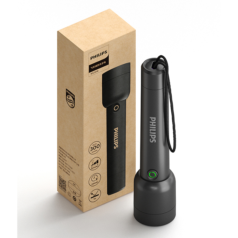 飞利浦（PHILIPS） SFL1236 38*25*168mm 强光手电 超亮 蓝色（单位：个）