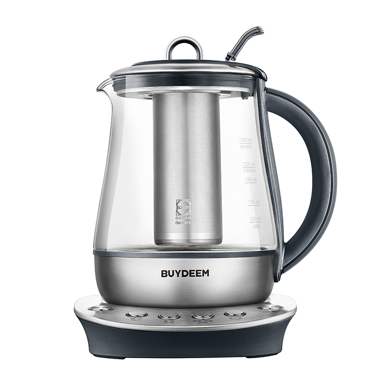 北鼎（Buydeem）养生壶中药壶煮灵芝虫草 304不锈钢 双盖煮茶器煮茶壶煎药壶男士养身壶黑茶花茶壶K131  曜石黑  