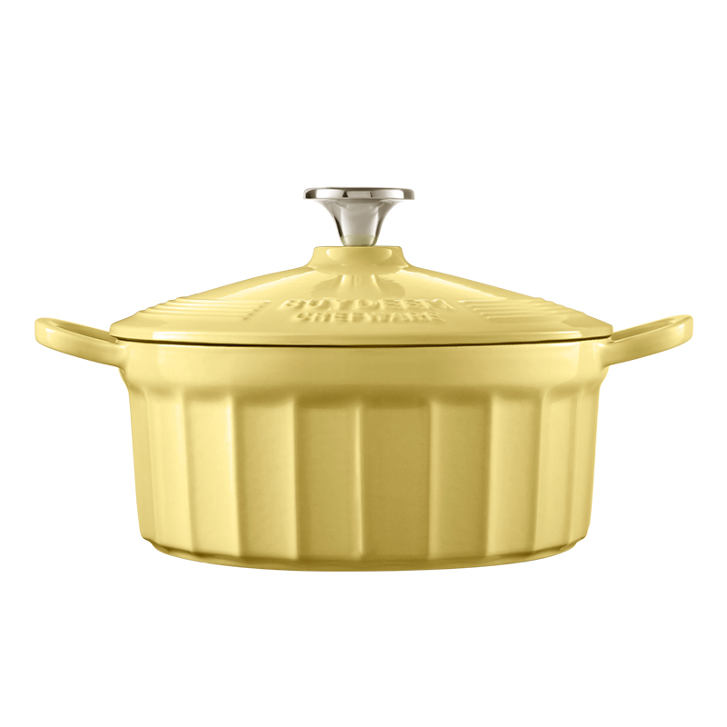 北鼎（Buydeem） 珐琅铸铁 2.9L 平底焖炖锅 铸铁锅 小鹅黄（单位：个）