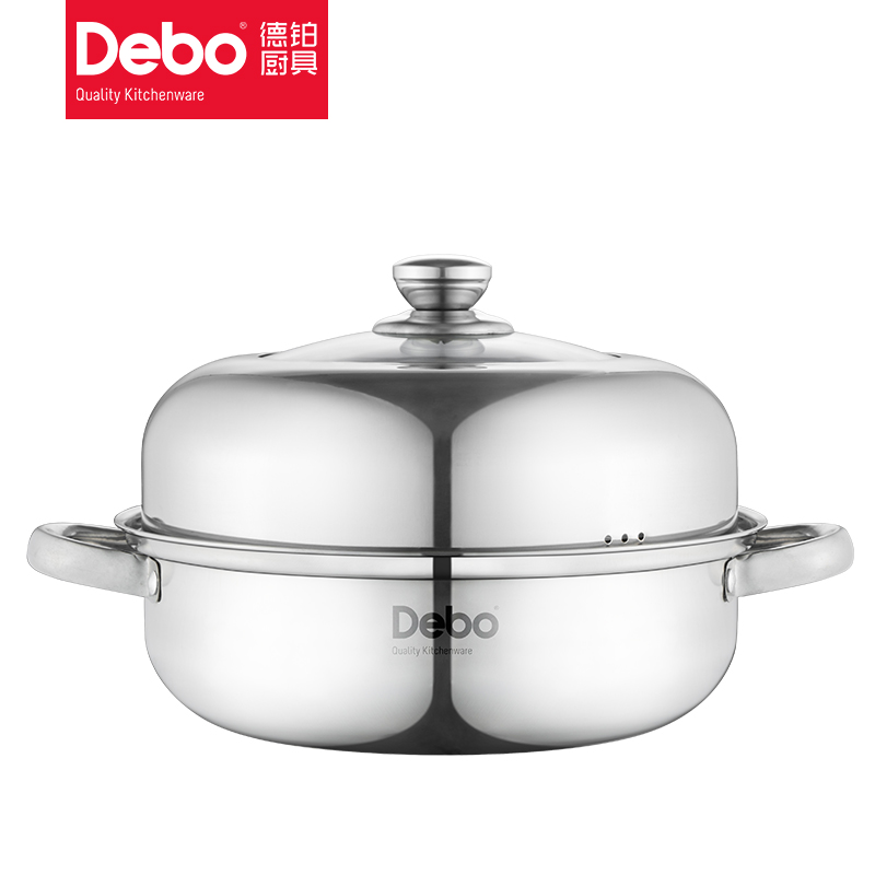 Debo（德铂）柏林公爵 汤蒸锅 26cm  DEP-04 （单位：个）  不锈钢色  