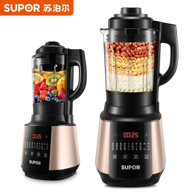 苏泊尔 SUPOR破壁机 家用智能预约加热破壁料理机  SP503A单位：个 黑色