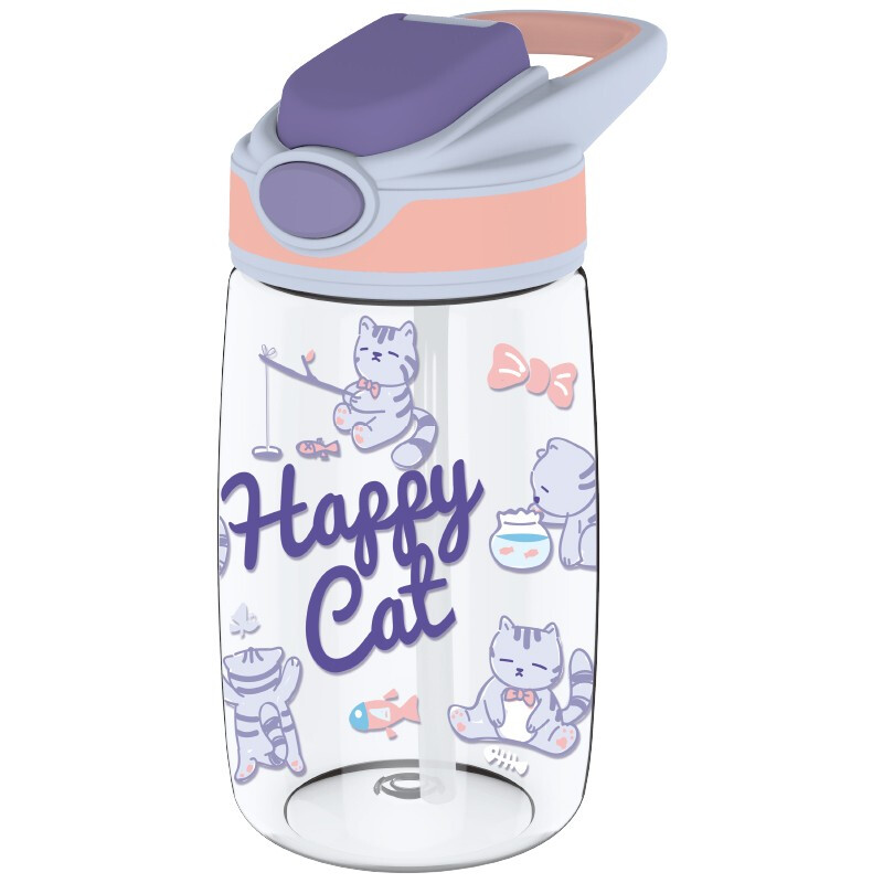 乐扣乐扣（LOCK&LOCK）吸管水杯儿童卡通可爱Tritan便携带刻度400mlABF655 个 随机