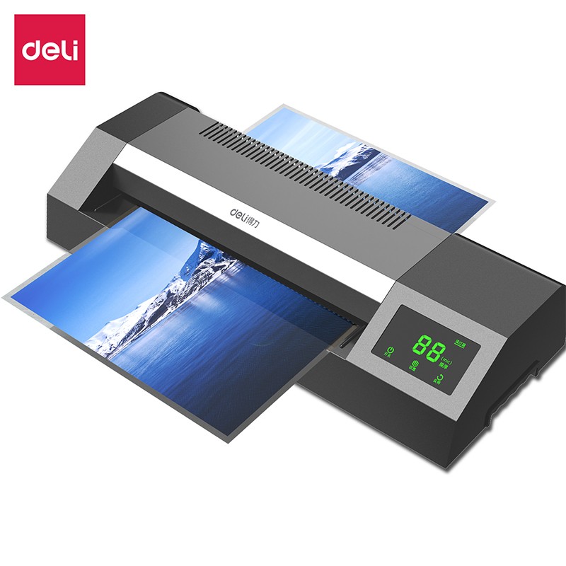 得力14371塑封机单位：个 深灰色