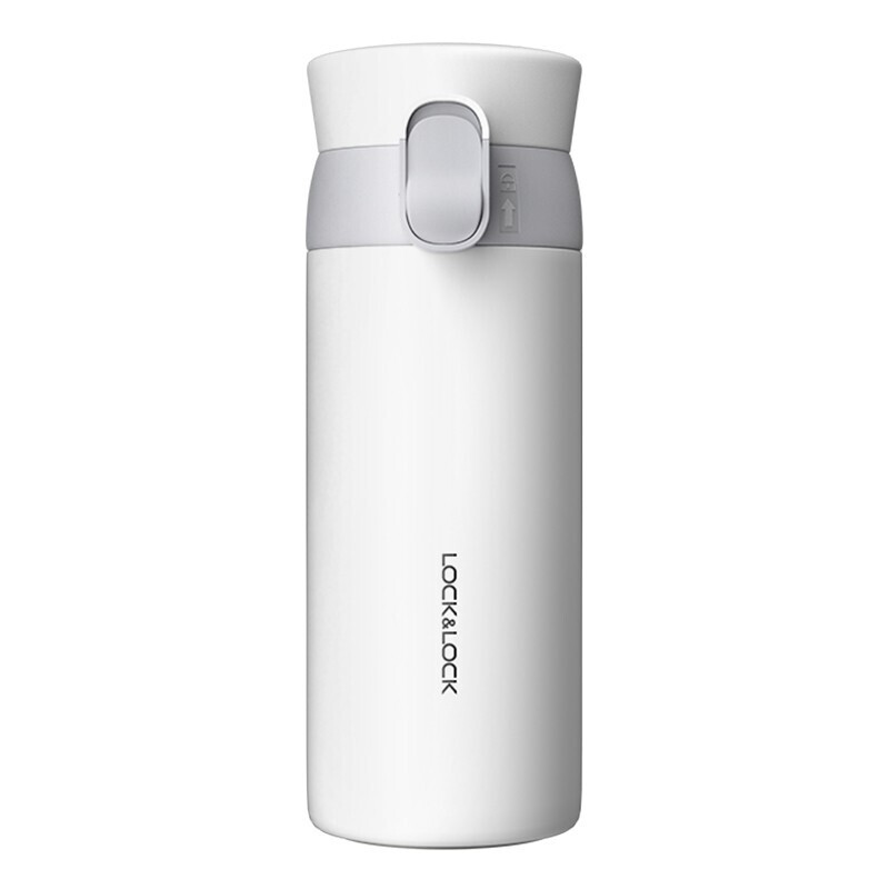 乐扣乐扣（LOCK&LOCK）憧憬弹跳保温杯350mlLHC3239（单位：个） 白色