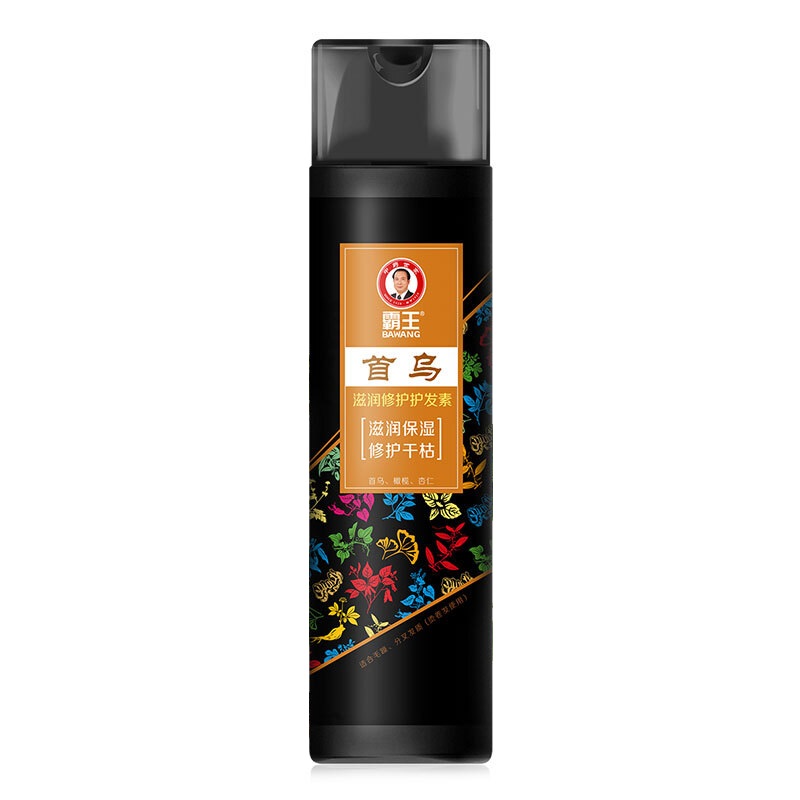 霸王（BAWANG）首乌滋润修护护发素10101022107 450g（单位：瓶） 黑色