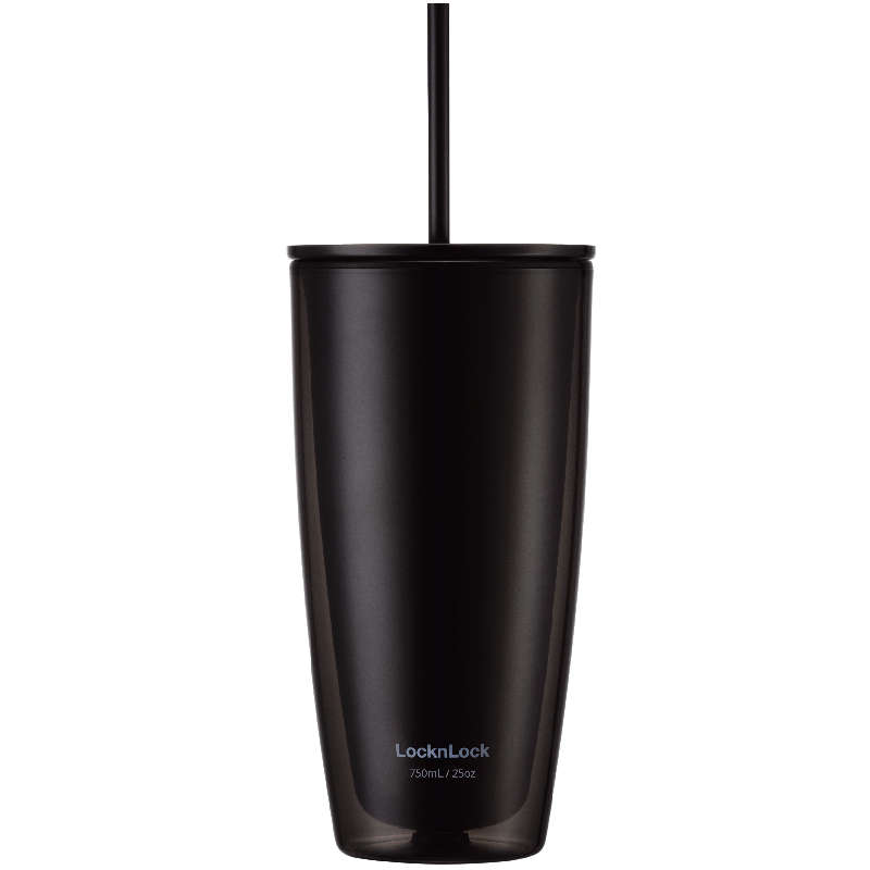 乐扣乐扣（LOCK&LOCK）双层简约桌面杯HAP507（单位：个） 黑色