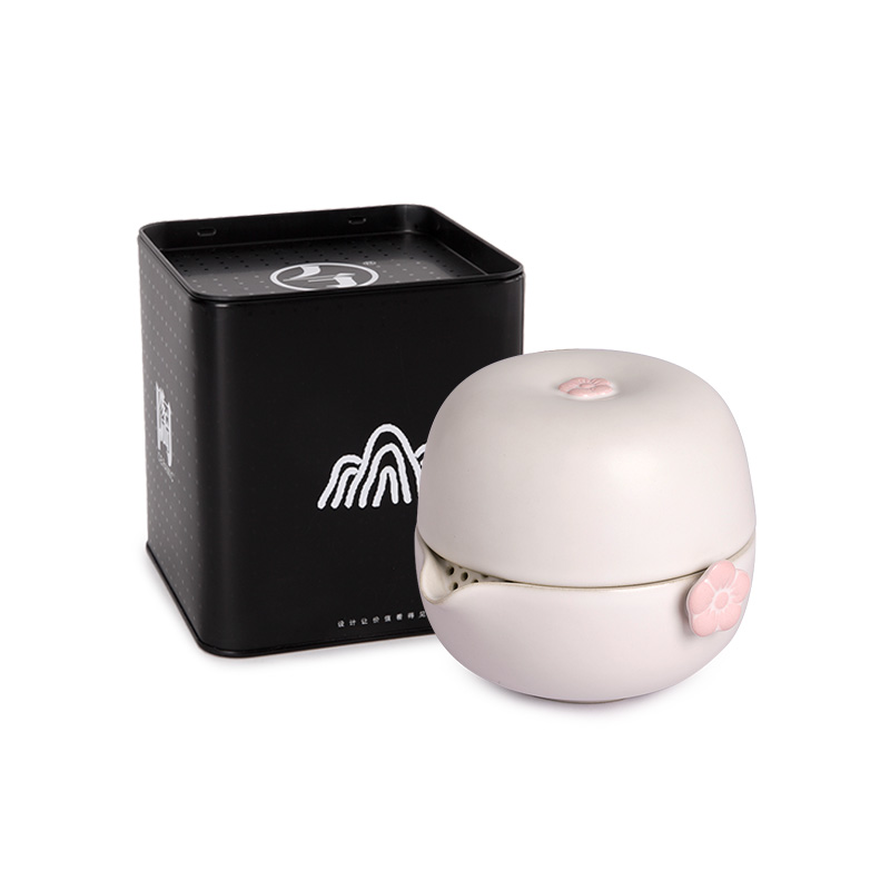 万仟堂（Edenus） 梅花客 150ml 旅行便携茶具 粉色（单位：套）