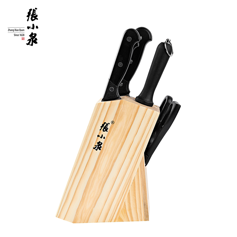 张小泉 简艺系列套装刀具六件套D30810100  不锈钢色  