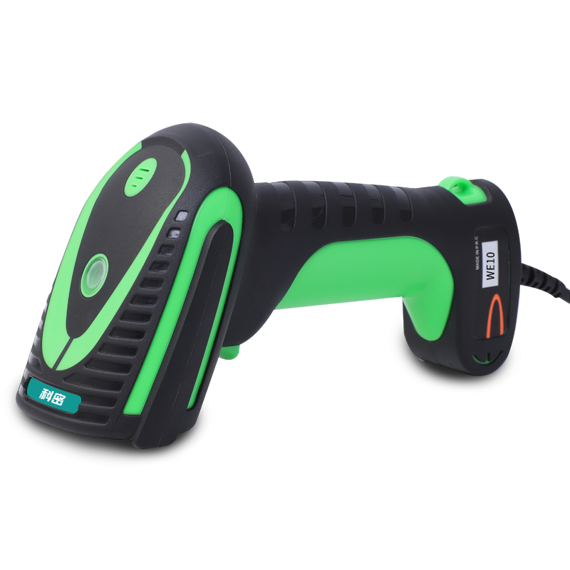 科密 WE10 有线一二维码扫描枪条码枪扫码枪 工业级防水防尘防油污 【可定制】单位：个 黑色