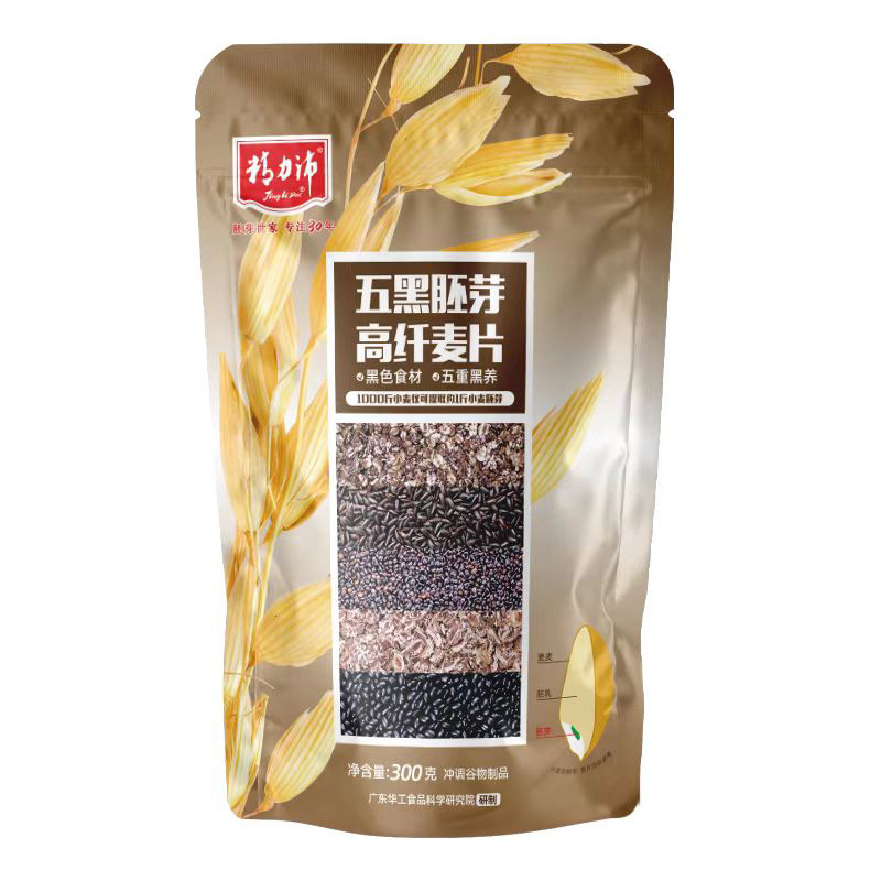 精力沛五黑胚芽高纤麦片300g  300g  