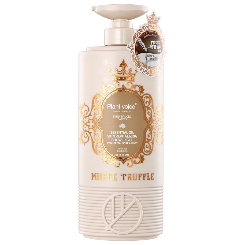植物语录 白松露系列猴面包树精油嫩肤沐浴露750ml ZWMY750ML0022  自然色  