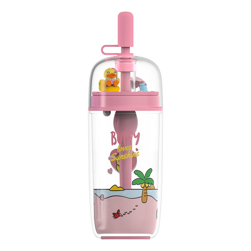 FACE&times;B.DUCK装饰吸管杯BD-KP26A  粉色  