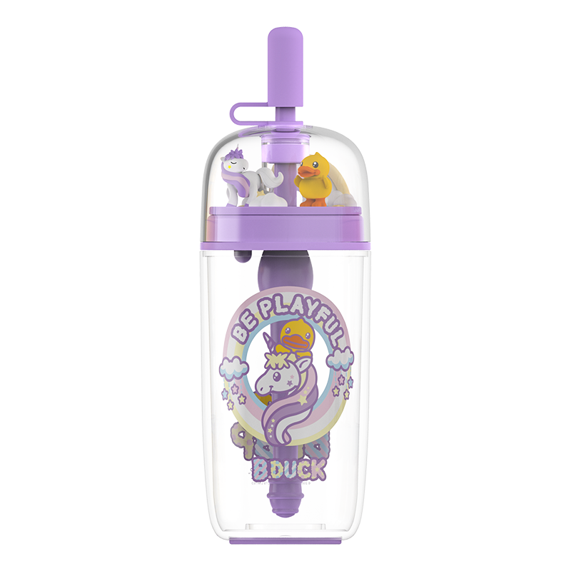 FACE&times;B.DUCK装饰吸管杯BD-KP26A  紫色  