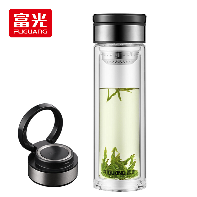 富光富光玻璃杯G1707-SH-400 400ML 曜石黑