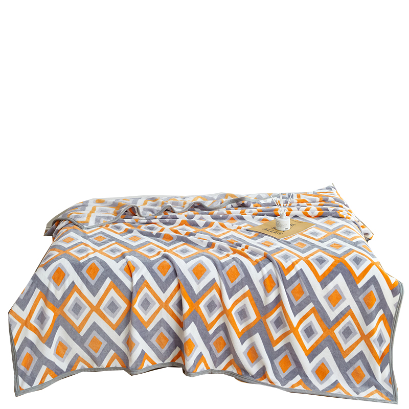 雅鹿 印花牛奶绒毯 180*200cm YLC2212  格调生活  