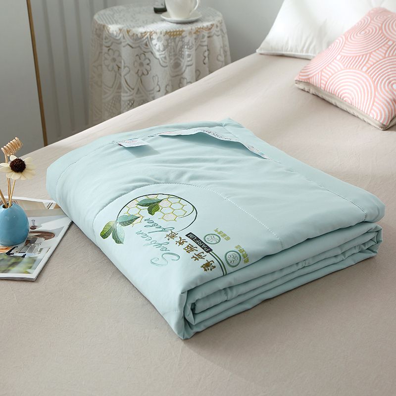 啄木鸟PLOVER家纺薄荷被-夏被180*220+ZMN-BHB-01  尼加拉蓝  纯色